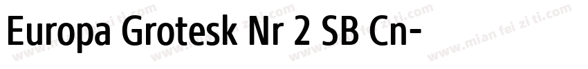 Europa Grotesk Nr 2 SB Cn字体转换
